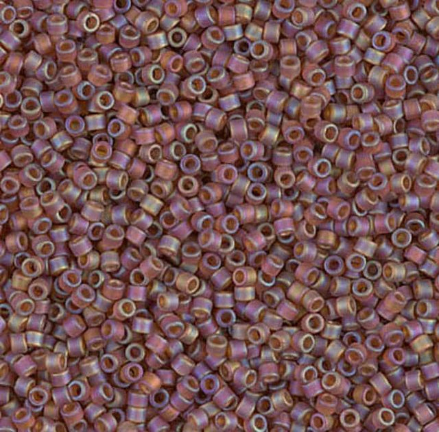 Matte Transparent Dark Topaz AB Miyuki Delica 11/0 DB0853