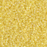 DB0854 11/0 Matte Transparent Yellow AB Miyuki Delica