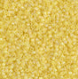 DB0854 11/0 Matte Transparent Yellow AB Miyuki Delica