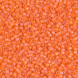 Matte Transparent Orange AB Miyuki Delica 11/0 DB0855 11/0