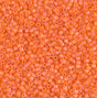 Matte Transparent Orange AB Miyuki Delica 11/0 DB0855 11/0