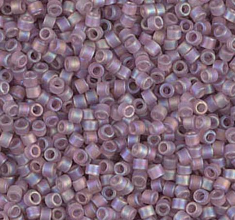 DB0857 11/0 Matte Transparent Smoky Amethyst AB Miyuki Delica