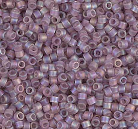 DB0857 11/0 Matte Transparent Smoky Amethyst AB Miyuki Delica