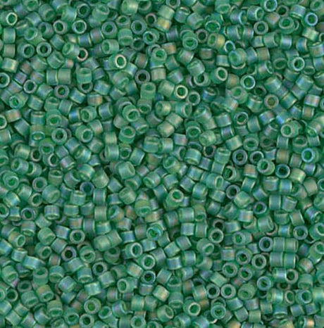 Matte Transparent Green AB Miyuki Delica 11/0 DB0858