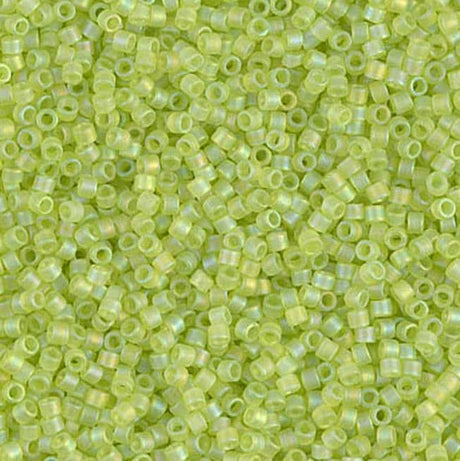 Matte Transparent Chartreuse AB Miyuki Delica 11/0 DB0860