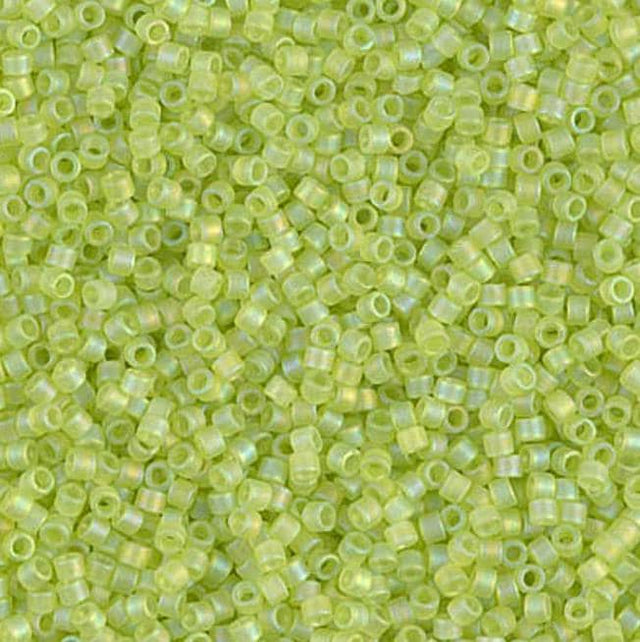 Matte Transparent Chartreuse AB Miyuki Delica 11/0 DB0860