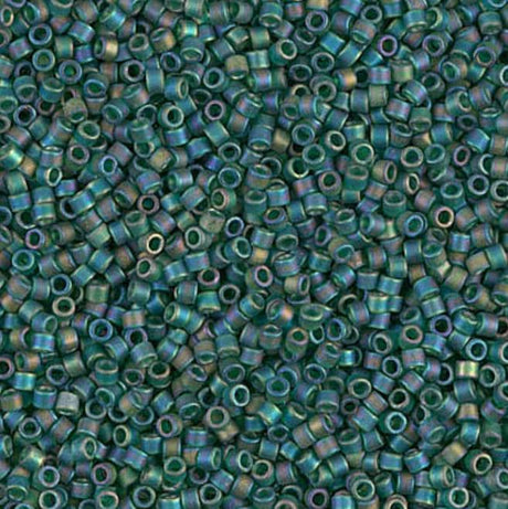 Matte Transparent Dark Emerald AB Miyuki Delica 11/0 DB0859