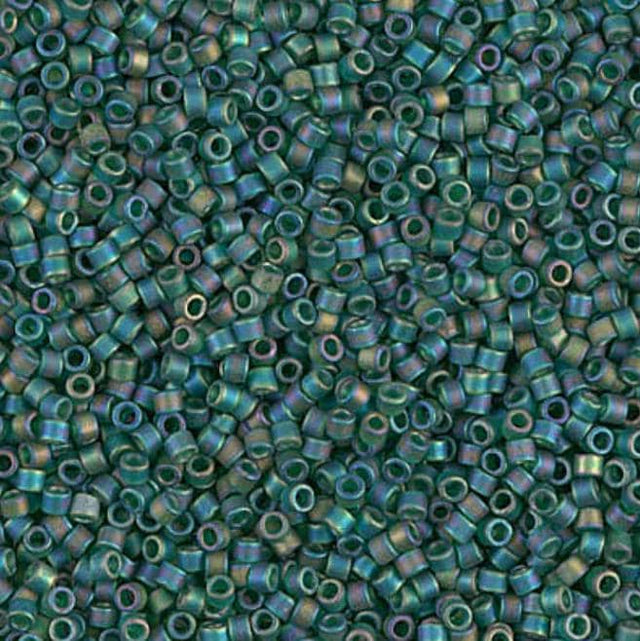 Matte Transparent Dark Emerald AB Miyuki Delica 11/0 DB0859