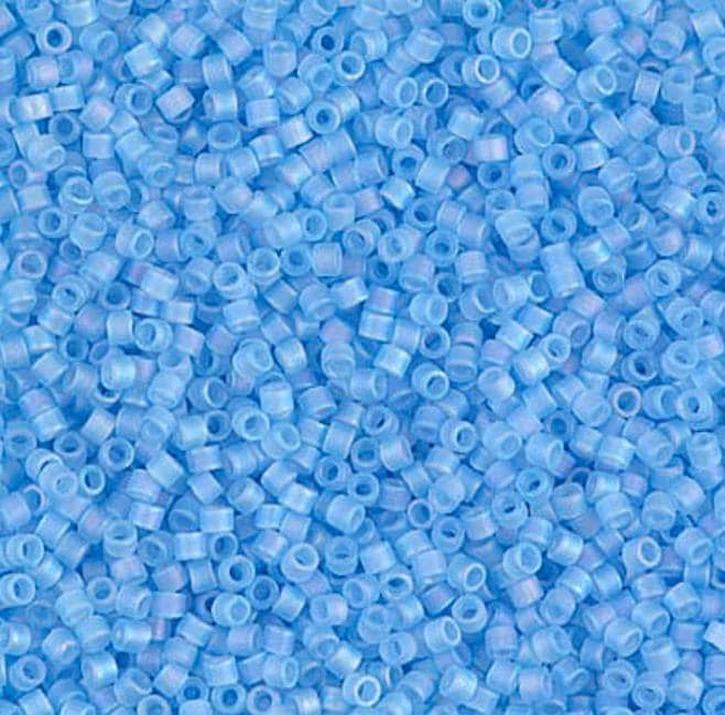 Matte Transparent Aqua AB Miyuki Delica 11/0 DB0861