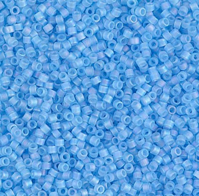 Matte Transparent Aqua AB Miyuki Delica 11/0 DB0861