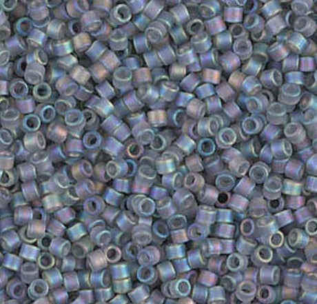 DB0863 11/0 Matte Transparent Gray AB Miyuki Delica