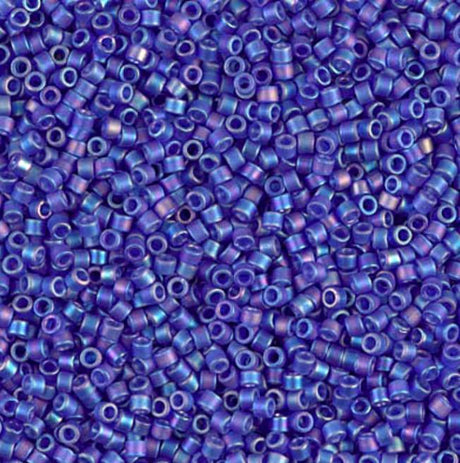 Matte Transparent Cobalt AB Miyuki Delica 11/0 DB0864