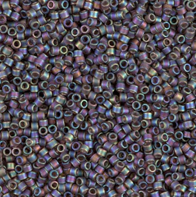 Matte Transparent Brown AB Miyuki Delica 11/0 DB0865