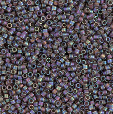 Matte Transparent Brown AB Miyuki Delica 11/0 DB0865