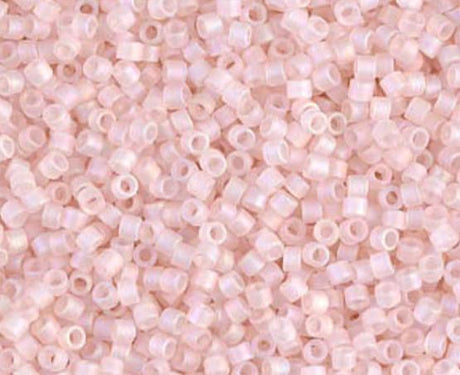 DB0868 11/0 Matte Transparent Pink Mist AB Miyuki Delica