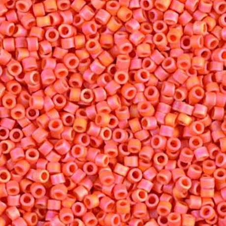 DB0872 11/0 Matte Opaque Orange AB Miyuki Delica