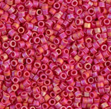 DB0874 11/0 Matte Opaque Red AB Miyuki Delica