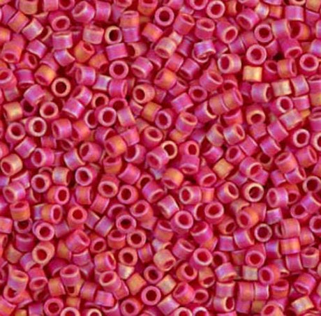DB0874 11/0 Matte Opaque Red AB Miyuki Delica