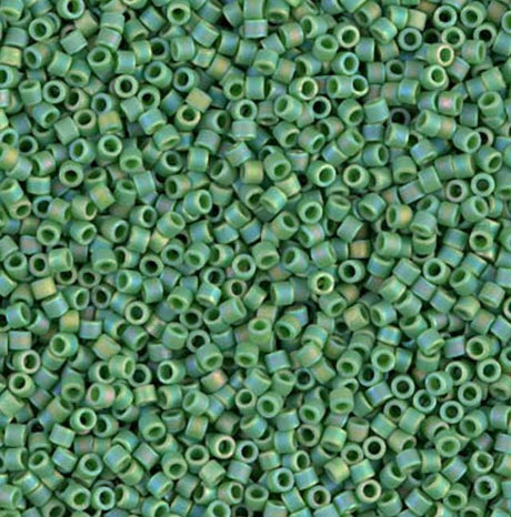 Matte Opaque Green AB Miyuki Delica 11/0 DB0877