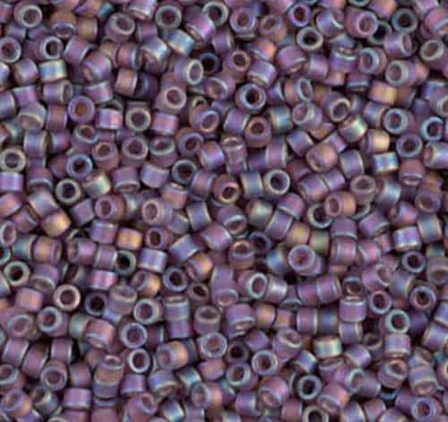 DB0869 11/0 Matte Transparent Mauve AB Miyuki Delica