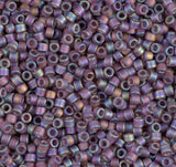 DB0869 11/0 Matte Transparent Mauve AB Miyuki Delica