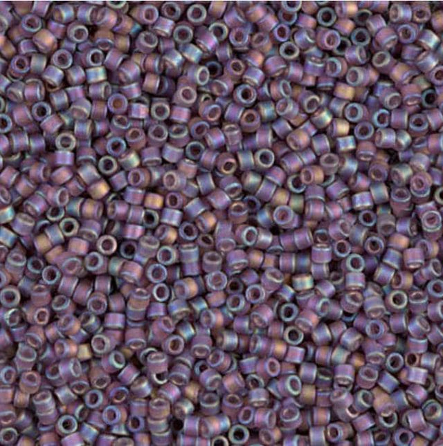 Matte Transparent Mauve AB Miyuki Delica 11/0 DB0869