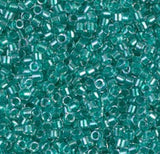 DB0904 11/0 Sparking Aqua Green Lined Crystal Miyuki Delica
