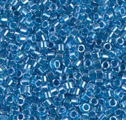 DB0905 11/0 Sparking Blue Lined Crystal Miyuki Delica