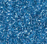 DB0905 11/0 Sparking Blue Lined Crystal Miyuki Delica