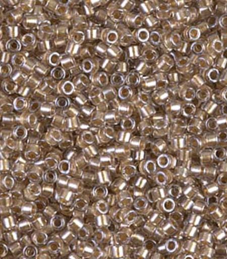 DB0907 11/0 Sparking Beige Lined Crystal Miyuki Delica