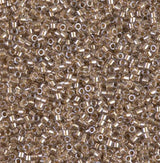 Sparking Beige Lined Crystal Miyuki Delica 11/0 DB0907