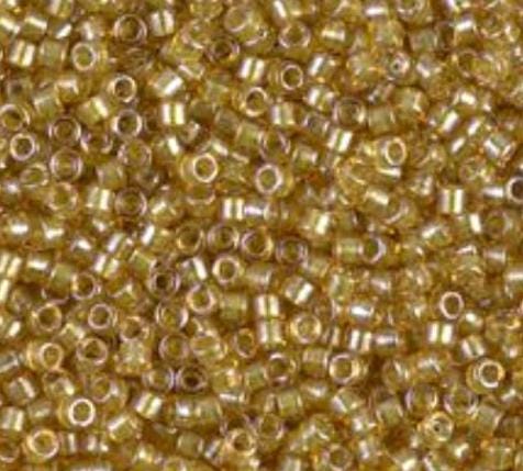 DB0911 11/0 Sparkling Light Peridot Lined Topaz Miyuki Delica