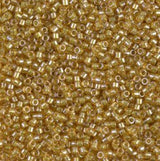 Sparkling Light Peridot Lined Topaz Miyuki Delica 11/0 DB0911