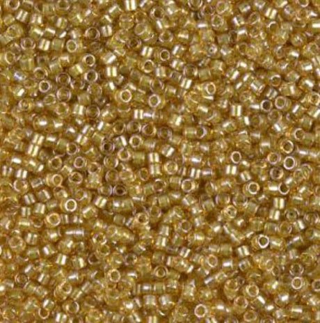 Sparkling Light Peridot Lined Topaz Miyuki Delica 11/0 DB0911