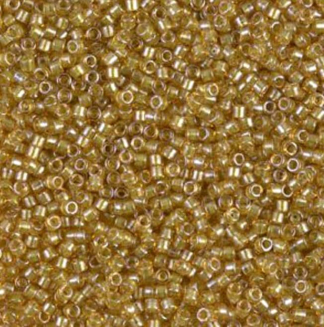 Sparkling Light Peridot Lined Topaz Miyuki Delica 11/0 DB0911
