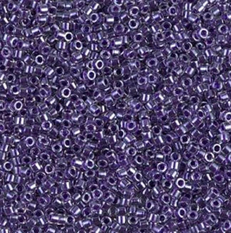 Sparkling Amethyst Lined Crystal Miyuki Delica 11/0 DB0923