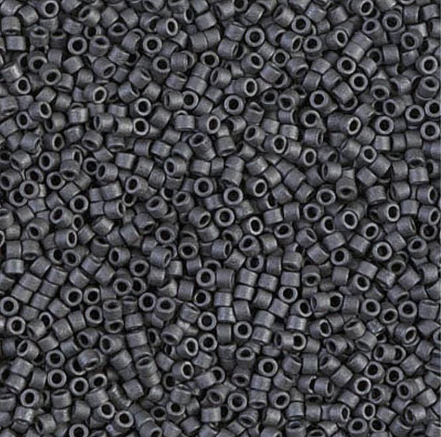 DB0306 11/0 Matte Metallic Slate Miyuki Delica