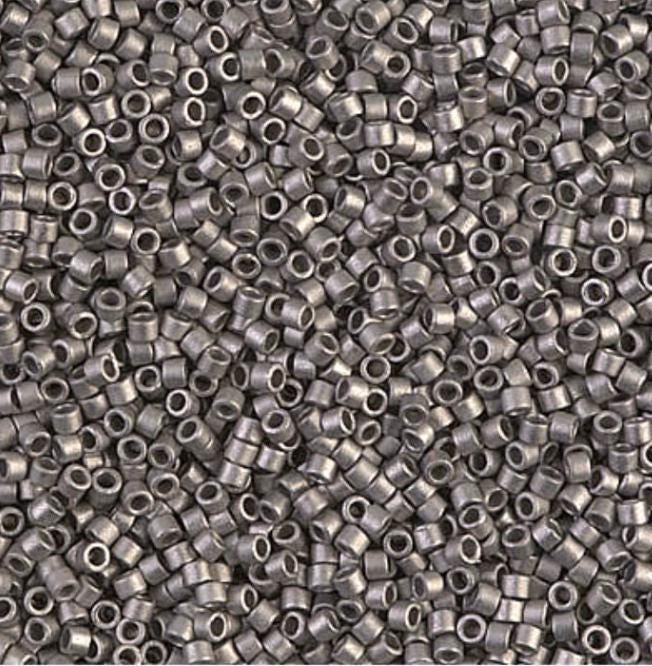 Matte Nickel Plated Miyuki Delica 11/0 DB0321