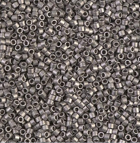 Matte Nickel Plated Miyuki Delica 11/0 DB0321