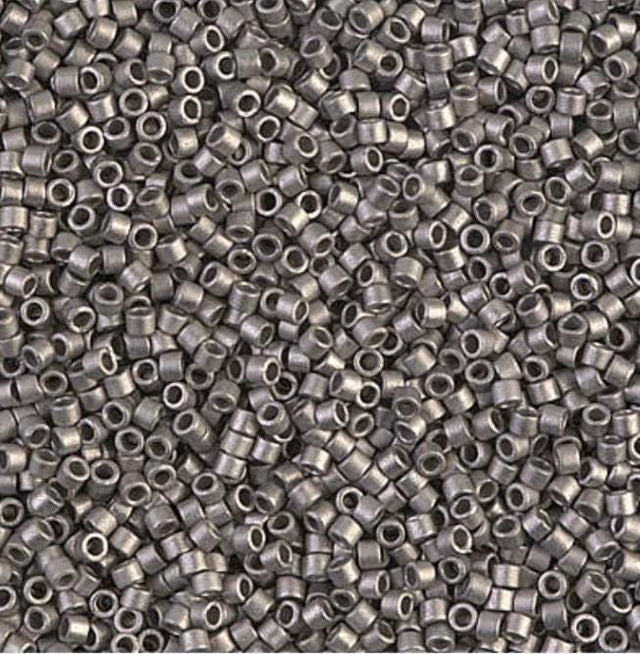Matte Nickel Plated Miyuki Delica 11/0 DB0321