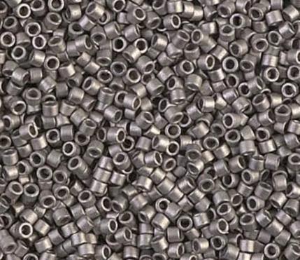 DB0321 11/0 Matte Nickel Plated Miyuki Delica
