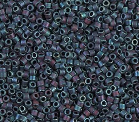 DB0325 11/0 Matte Metallic Blue Iris Miyuki Delica