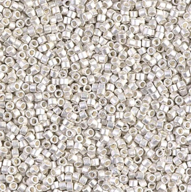 Matte Sterling Plated Miyuki Delica DB0551F 11/0 