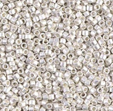 DB0551F 11/0 Matte Sterling Plated Miyuki Delica
