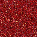 Dyed Silver Lined Red Miyuki Delica 11/0 DB0602