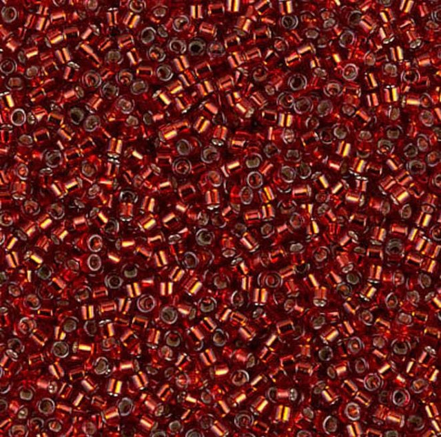 Dyed Silver Lined Brick Red Miyuki Delica 11/0 DB0603