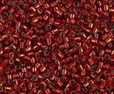 DB0603 11/0 Dyed Silver Lined Brick Red Miyuki Delica