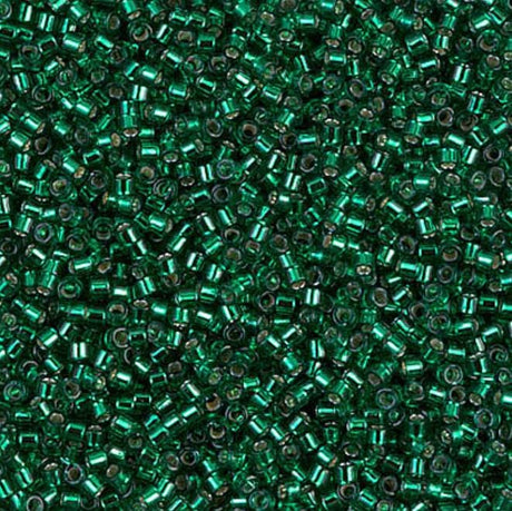 Dyed Silver Lined Dark Emerald Miyuki Delica 11/0 DB0605