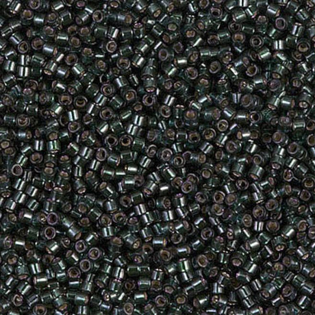 Dyed Silver Lined Dark Olive Miyuki Delica 11/0 DB0606 