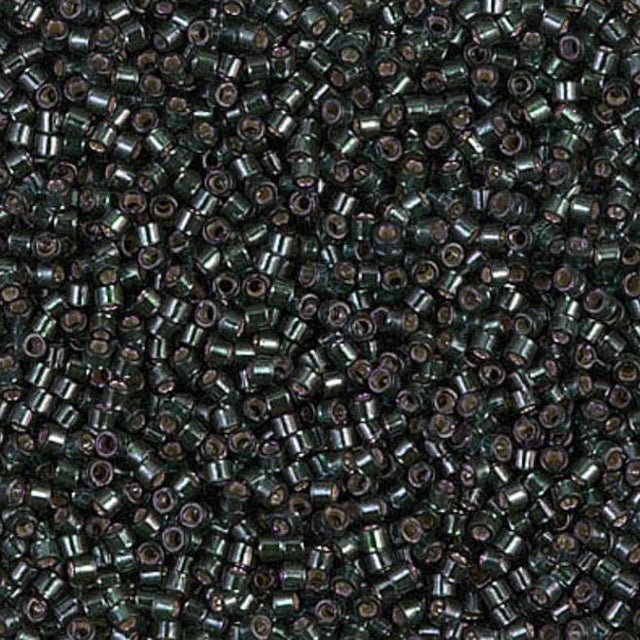 Dyed Silver Lined Dark Olive Miyuki Delica 11/0 DB0606 